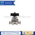 manual sanitary stainless steel clamp diaphragm valve with EPDM +PTFE